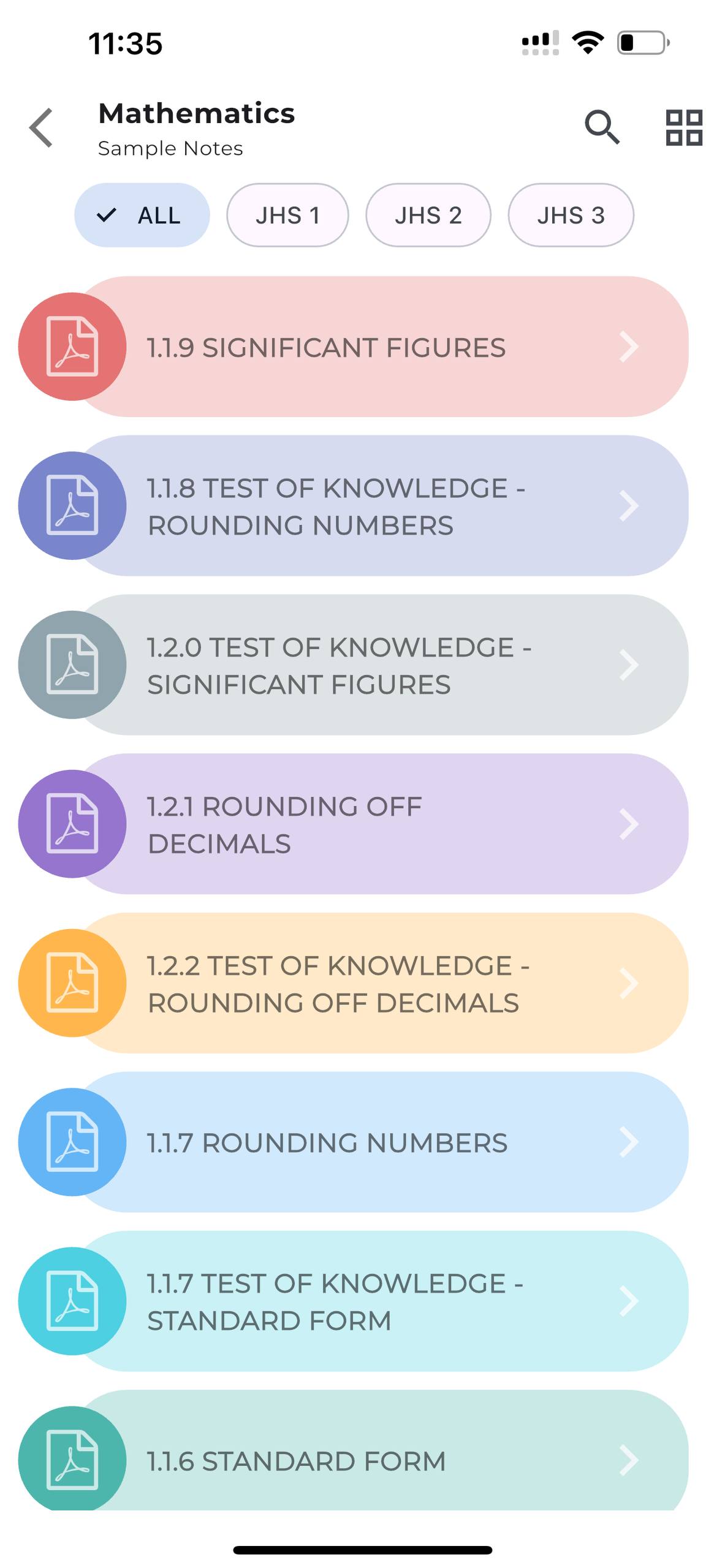 Sample Textbooks & Notes